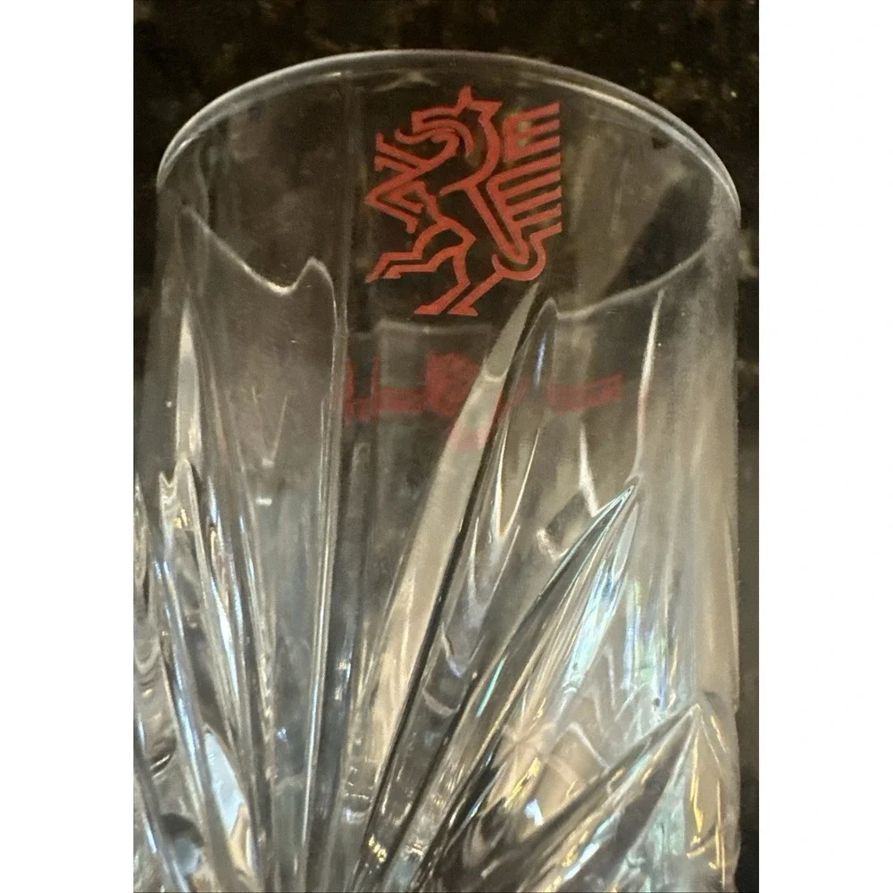 Rare Dragon Hill Lodge South Korea Studio Crystal Highball Tumbler Military Bar